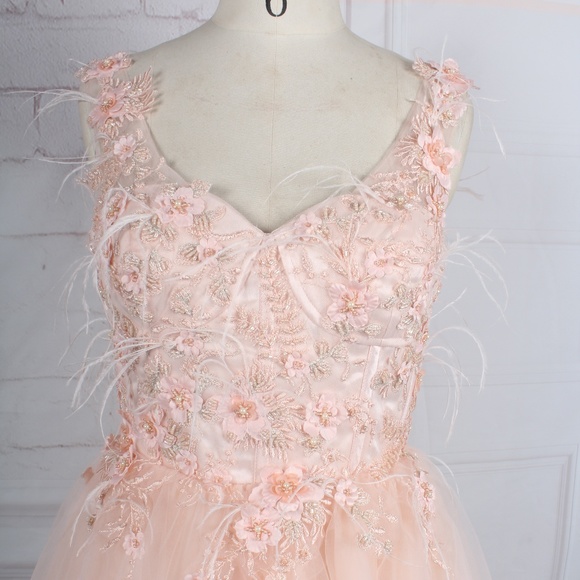 pastel color formal dress